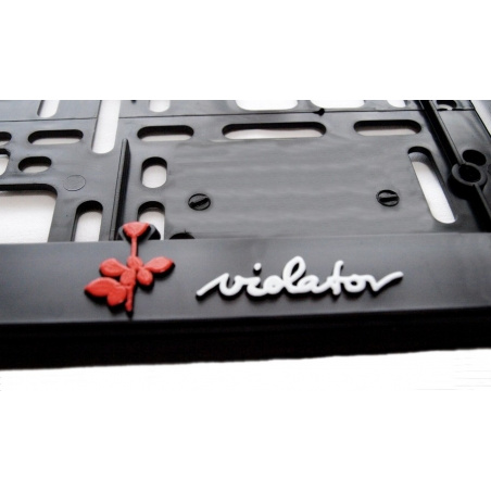 Vehicle registration plate holder "Violator" (Depeche Mode)