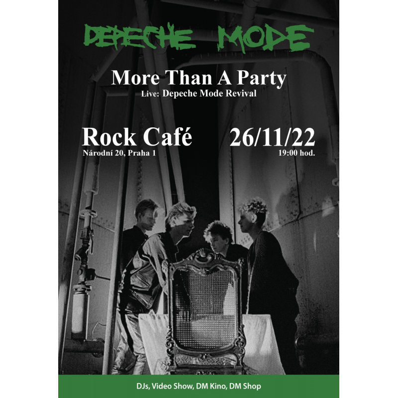 Ticket - Depeche Mode More Than A Party November 26, 2022 Prague