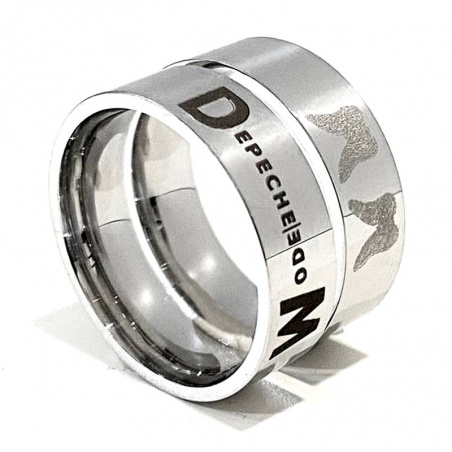 Stainless steel ring "Memenot Mori" (Depeche Mode)